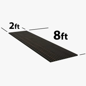 Smoked Oak Acoustic Wood Slat Wall Panel