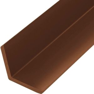 English Walnut L-shaped WPC trim for wall panel ends