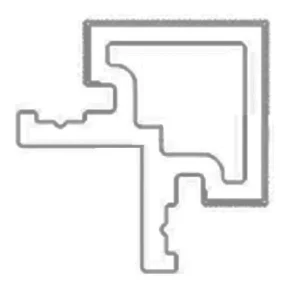 English Walnut corner WPC trim for wall panel ends