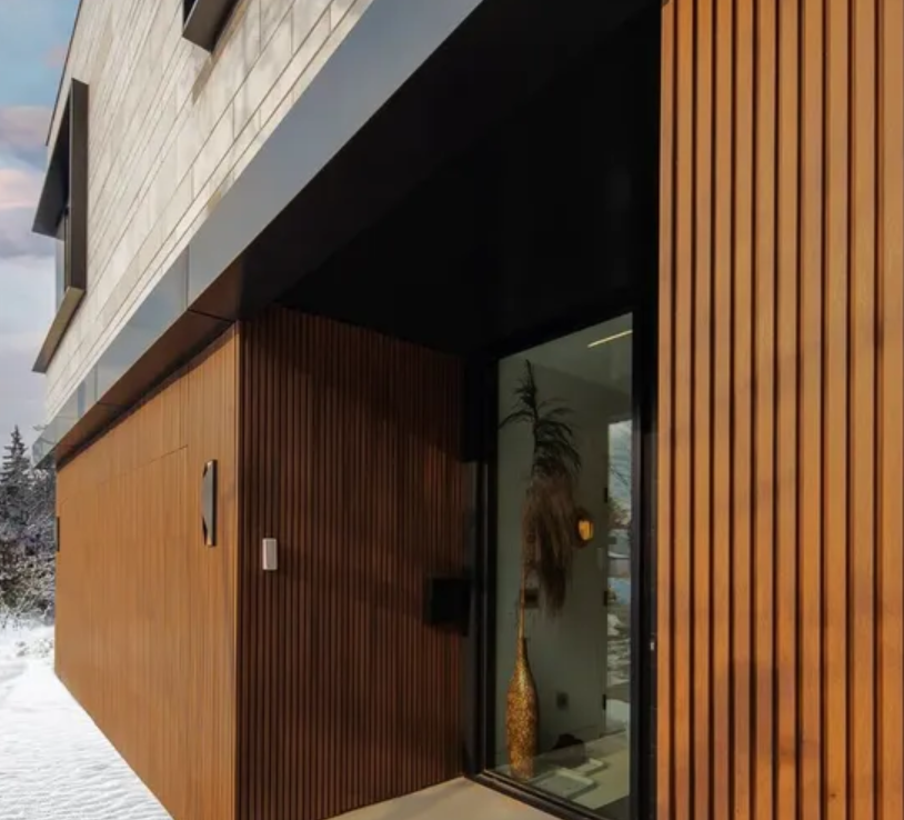 Weather-resistant Outdoor WPC flute panel sample for modern exterior wall cladding