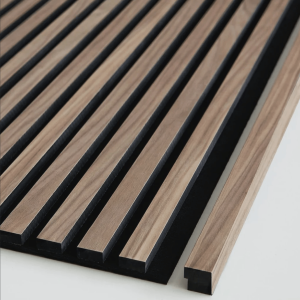 Walnut End Trim for Wood Slat Panels - Stylish Finishing Touch Walnut End Trim - Enhance Your Wood Slat Wall Panels