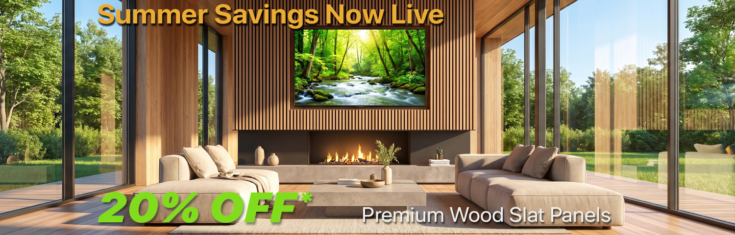 Christmas Sale on Acoustic Wood Slat Panels and WPC Wall Panels