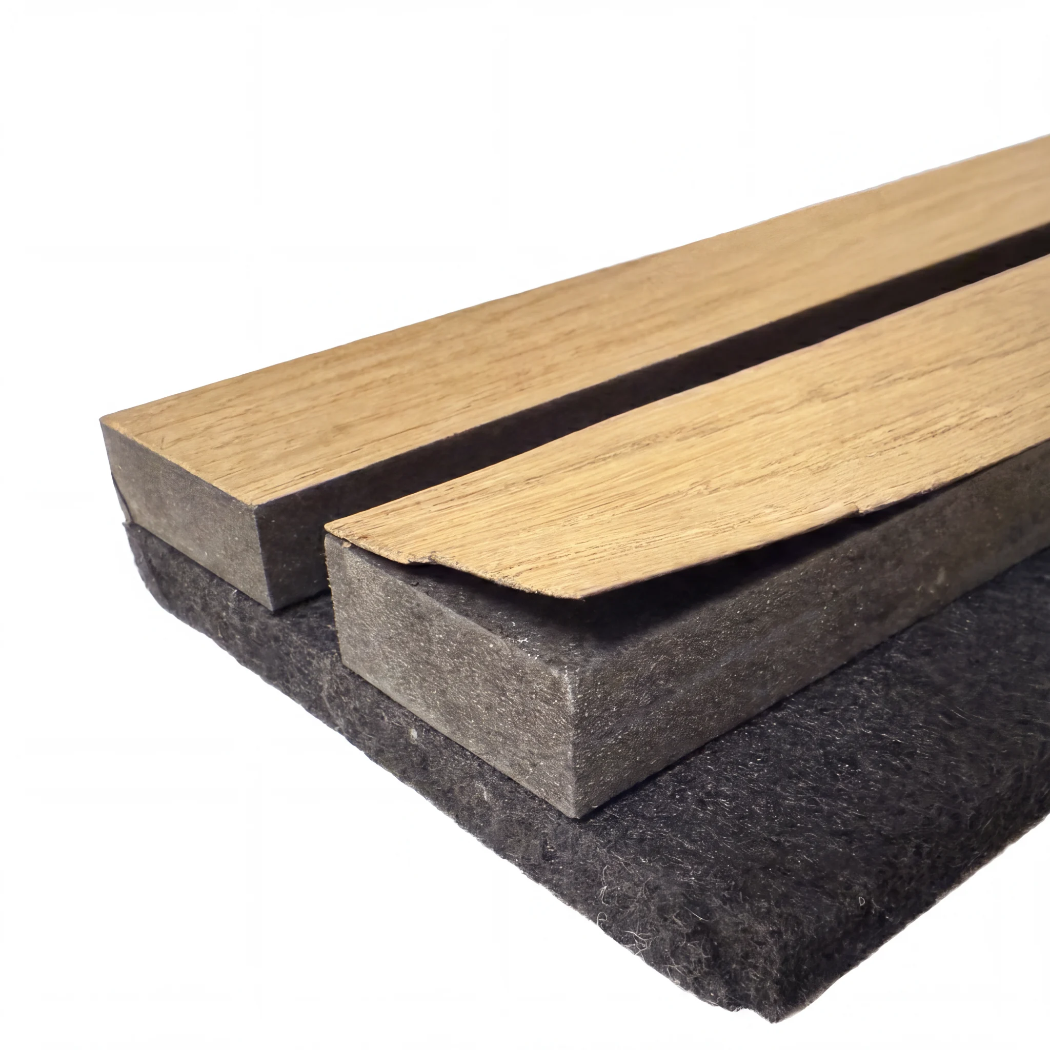 Thin acoustic panel surface layer lifting at the edge