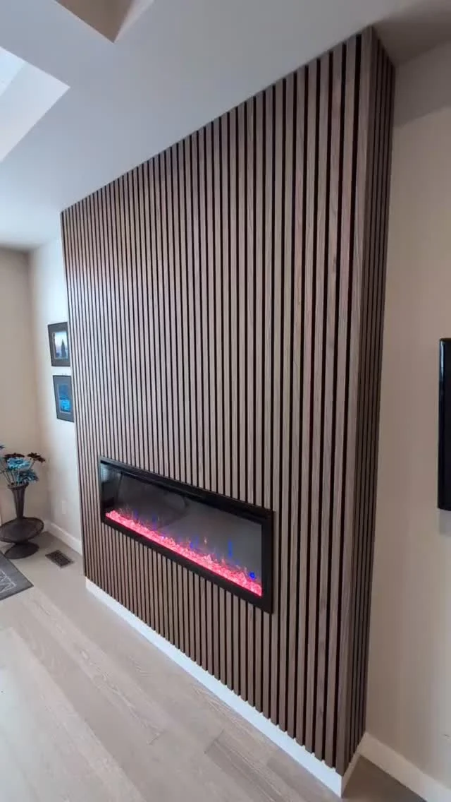 🔥 Modern Elegance, Redefined.
This stunning TV & fireplace feature wall is finished with our premium Walnut wood panels, creating a warm, timeless statement in any space. The perfect blend of luxury craftsmanship, modern design, and natural texture — a true centerpiece that elevates every home.

✨ Designed. Delivered. Installed with precision.
📞 Call us: Edmonton (780) 350-8020 or Vancouver (604) 830-0102
🌐 Visit: www.woodeco.ca

#WoodEco #WalnutPanels #FeatureWall #FireplaceWall #ModernInterior #InteriorDesign #LuxuryHome #WoodSlatWall #CustomDesign #ArchitecturalDesign #HomeInspo #InteriorGoals #WallPanels #HomeDecor #RenovationInspiration #ModernLiving #DesignBuild #LuxuryInteriors #WoodDesign #NaturalAesthetic